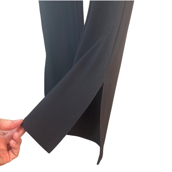 2/$30 ZARA Womens Small Black Split Hem Leggings Flare Pants - Picture 4 of 16